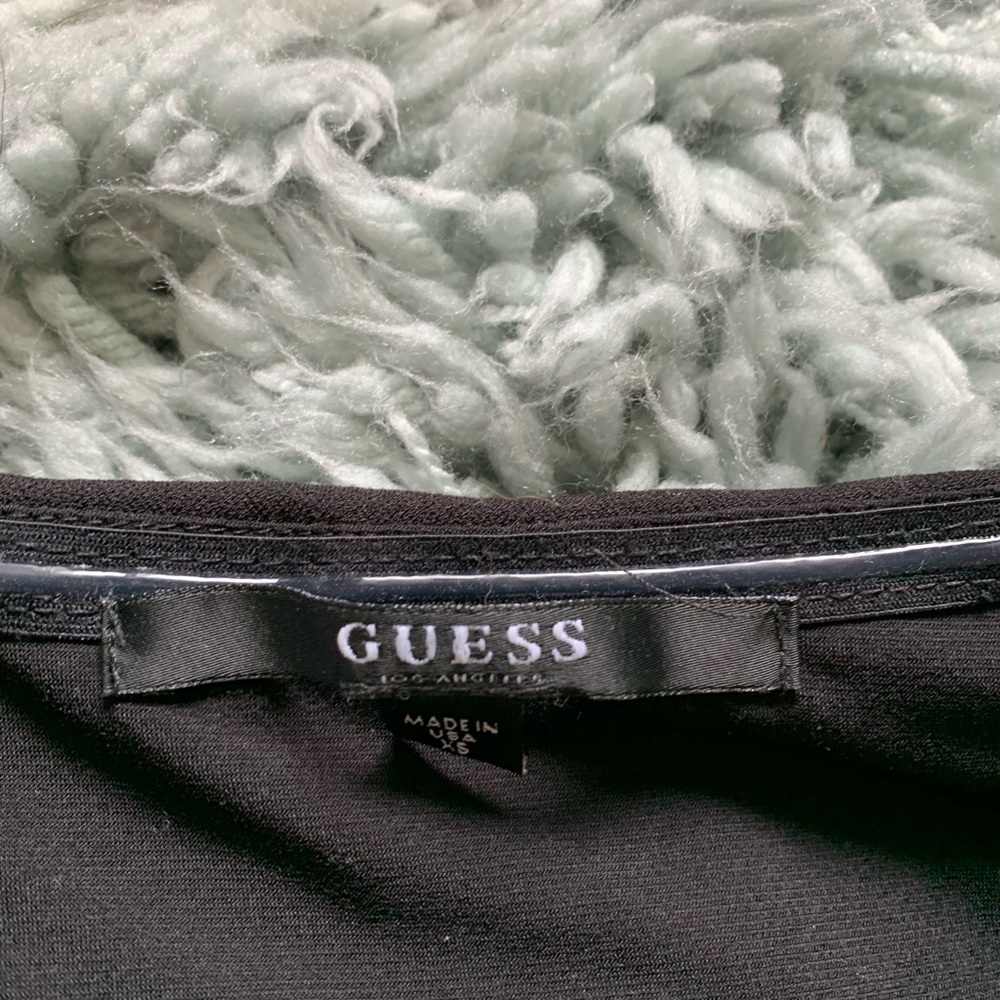 Guess bodycon black dress with cinched arms - Picture 4 of 6